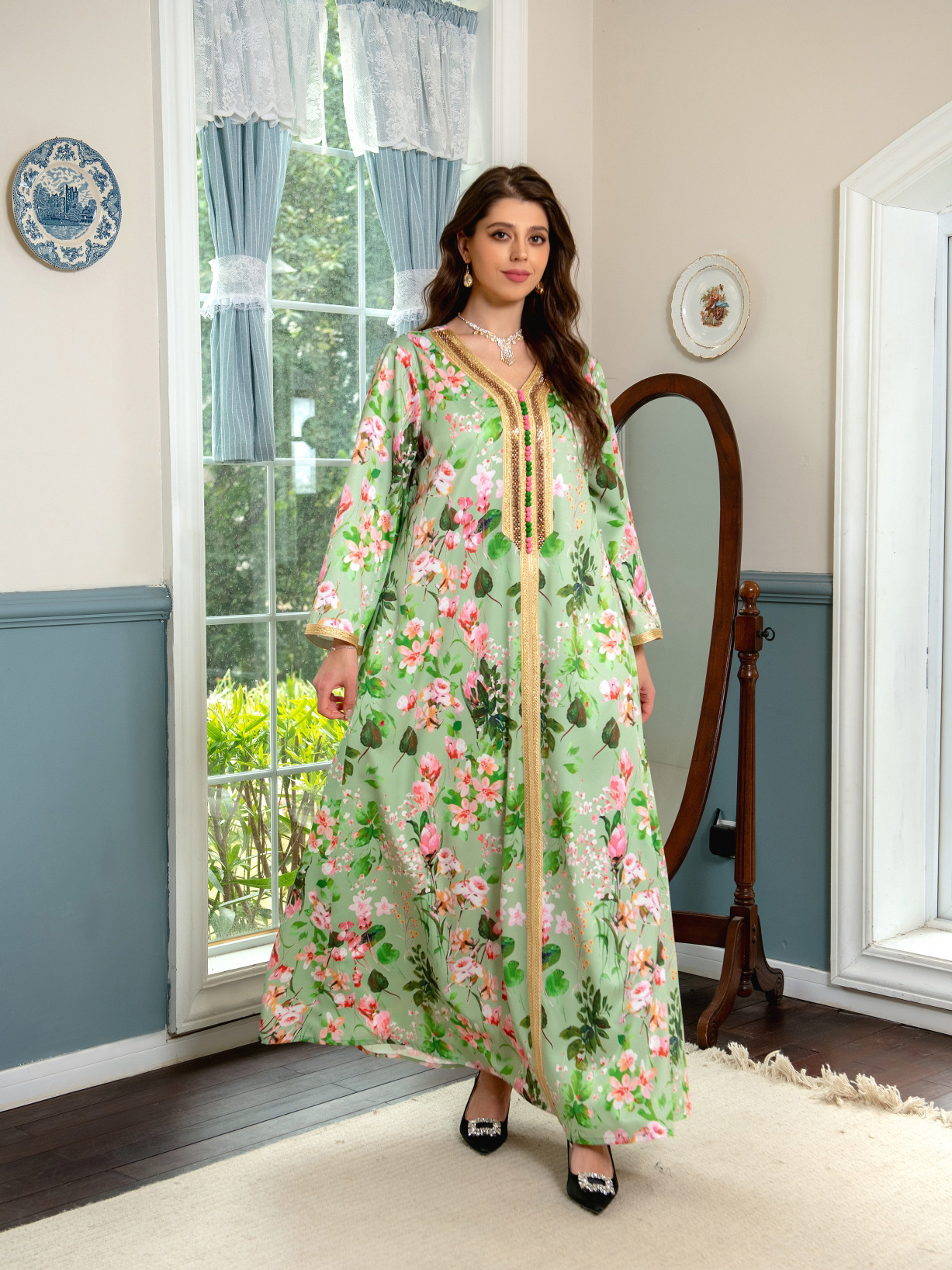 عبايه نسائى مستورده - الصورة 3