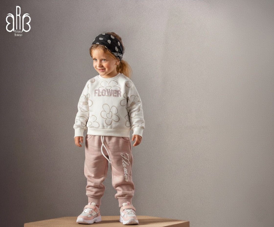 طقم بناتى قطعتين ميلتون مبطن - الصورة 5