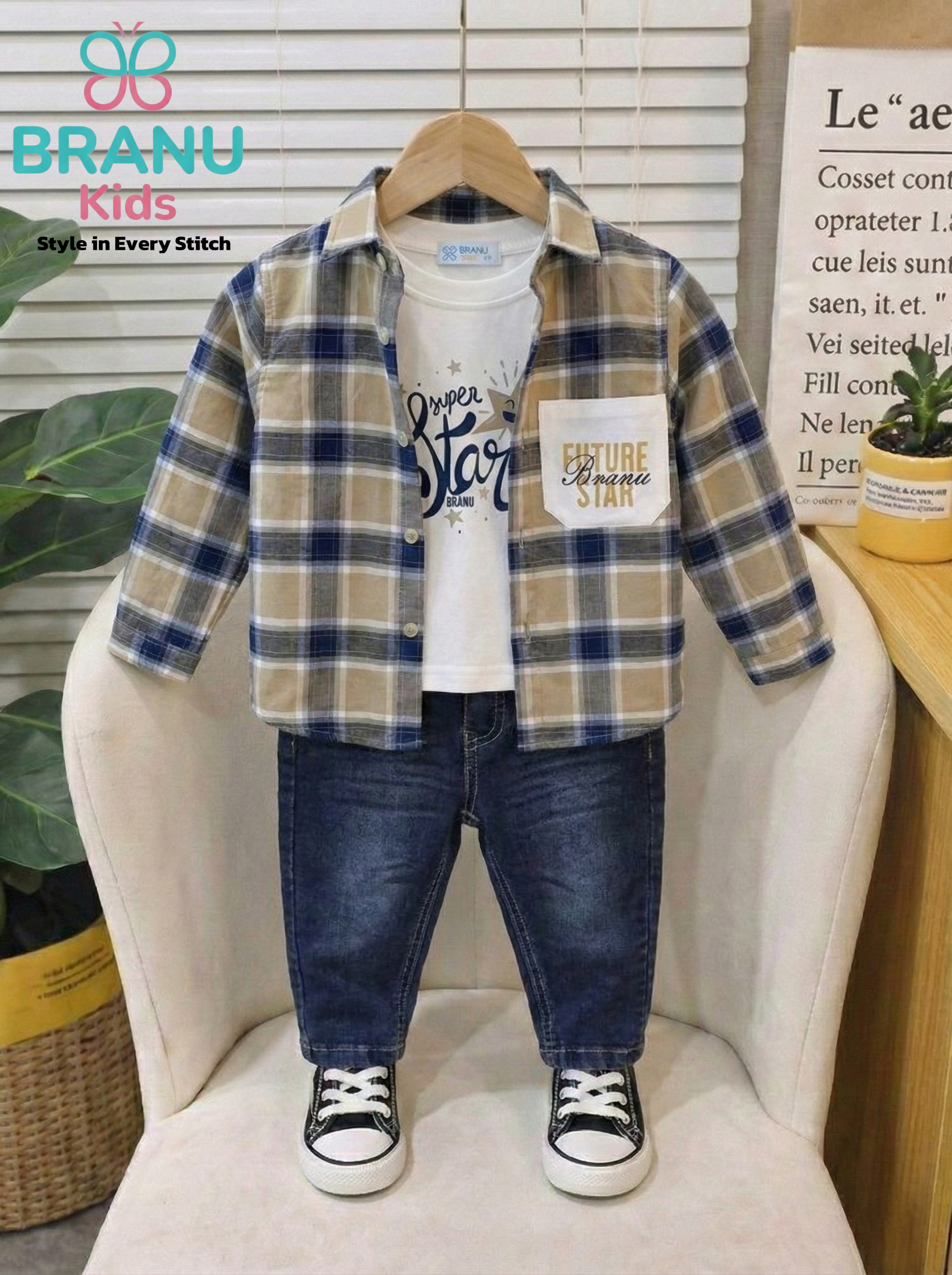 طقم أولادي BRANU ثلاث قطع