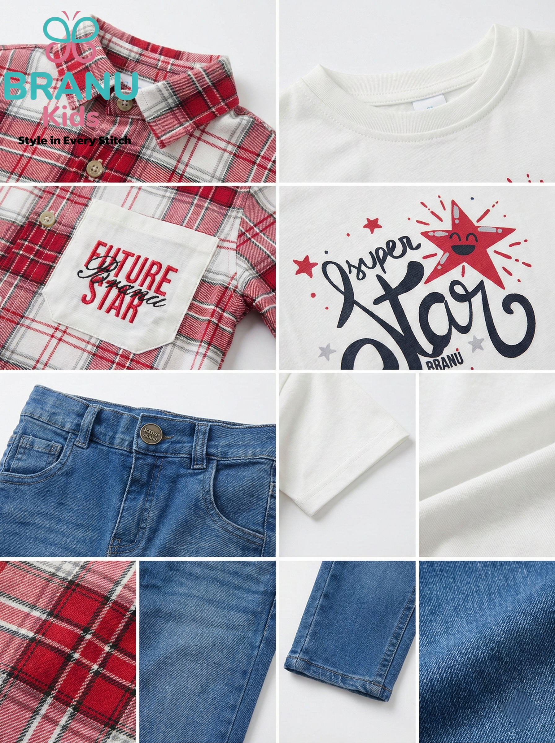 طقم أولادي BRANU ثلاث قطع - الصورة 6