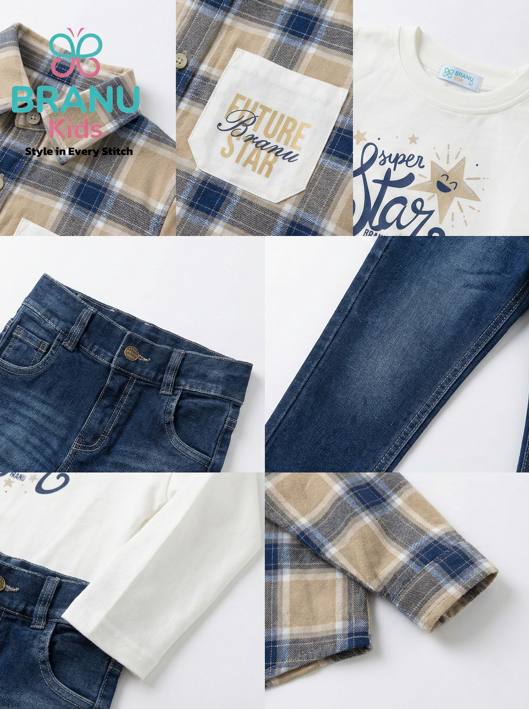 طقم أولادي BRANU ثلاث قطع - الصورة 6