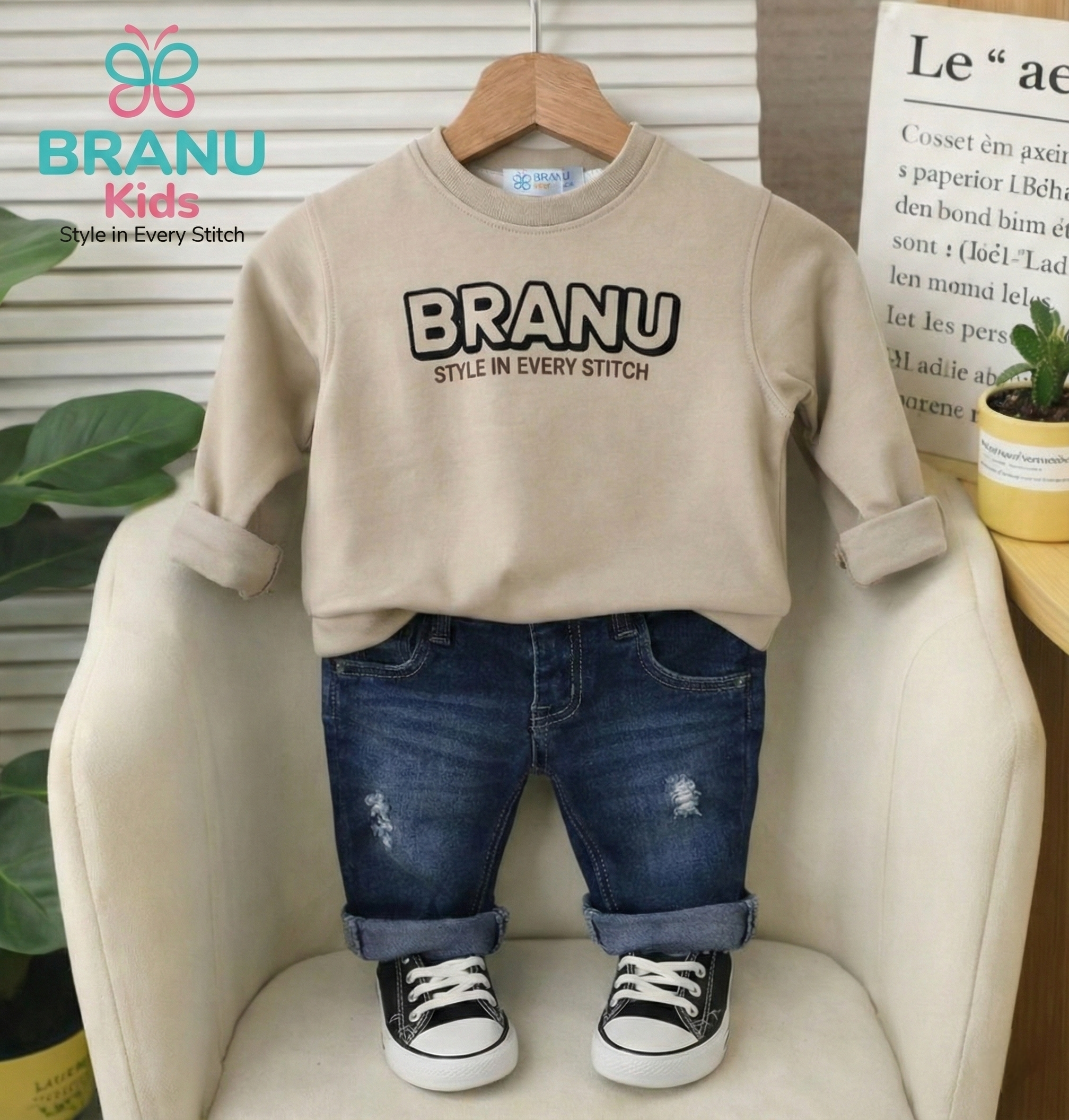 طقم أولادي BRANU قطعتين