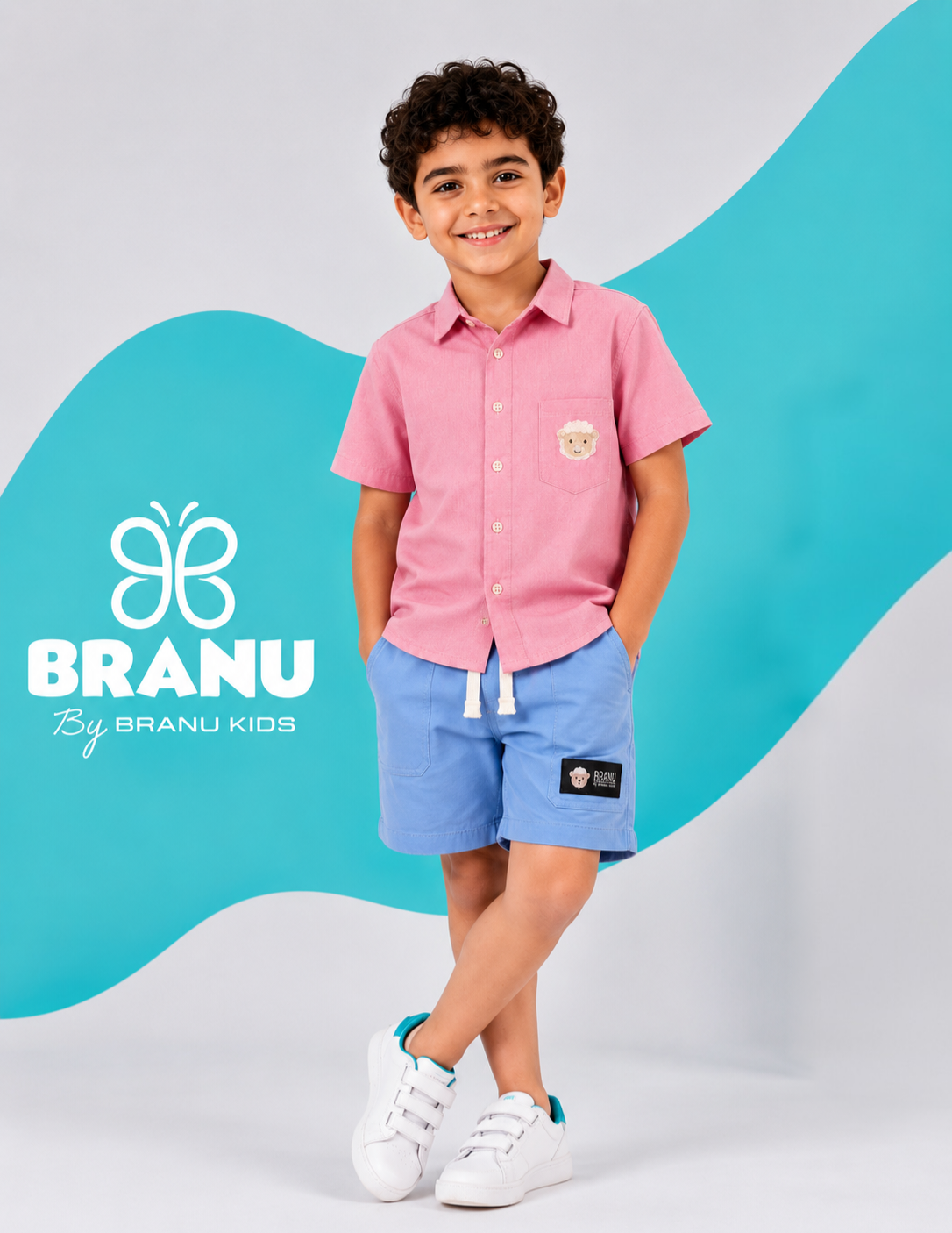 طقمBRANU اولادى قطعتين